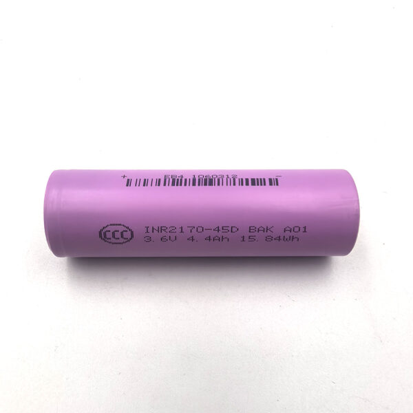 BAK INR21700-45D Li-ion Cell-The all-tab process surpassing MOLICEL P45B