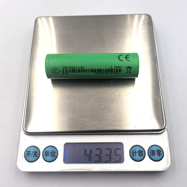 EVE INR18650-25P High-Rate Li-ion Cell - Image 4