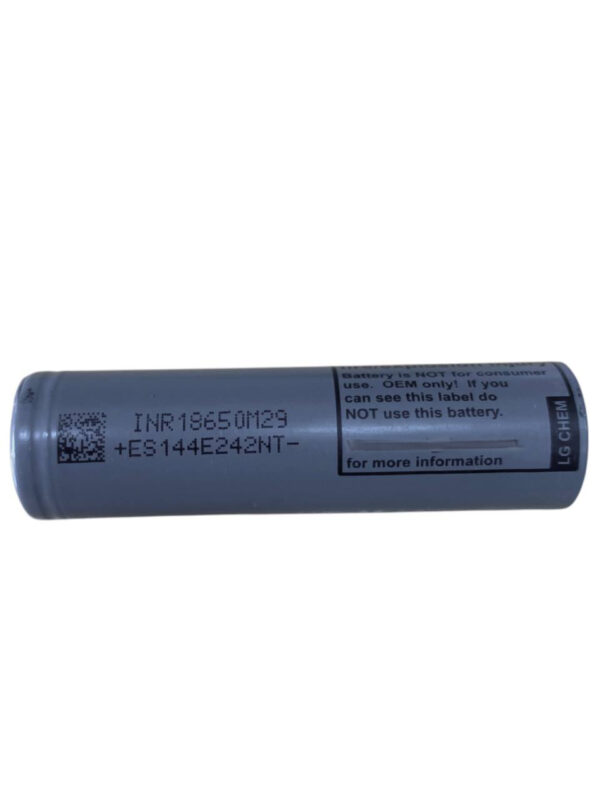 INR18650 M29 battery 2850mAh capacity