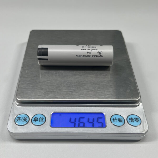 Panasonic NCR18650BD Weight