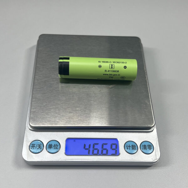 Panasonic NCR18650GA battery weight
