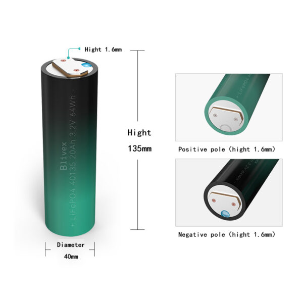 Blivex LFP40135 20Ah 60A Discharge