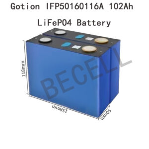 Gotion IFP50160116A 102Ah LiFePO4 Battery Dimensions