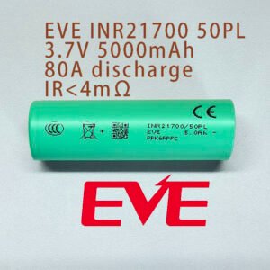 EVE INR21700/50PL 5000mAh 70A 21700 high drain cell