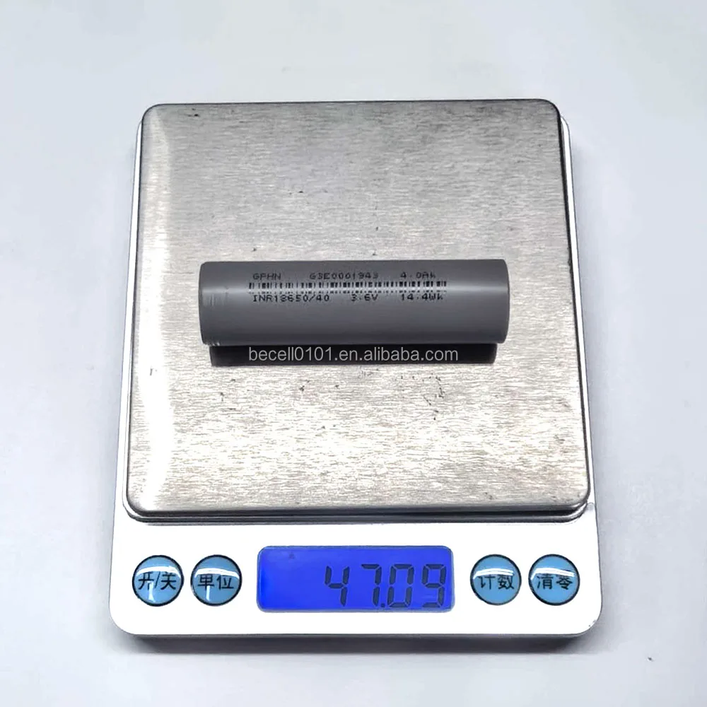 INR18650-4000D-3C Battery Weight Measurement