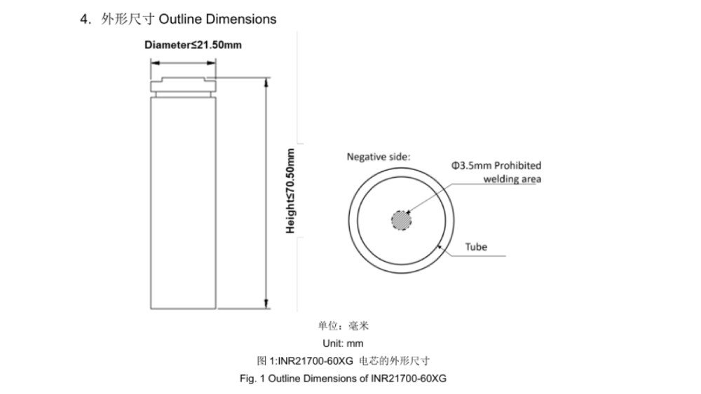 Tenpower 21700 60xg