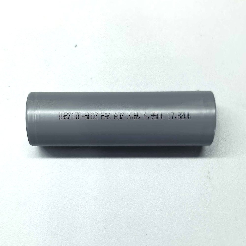 BAK INR2170-50D2 21700 lithium-ion battery cell, 5000mAh 3.6V 60A high-discharge