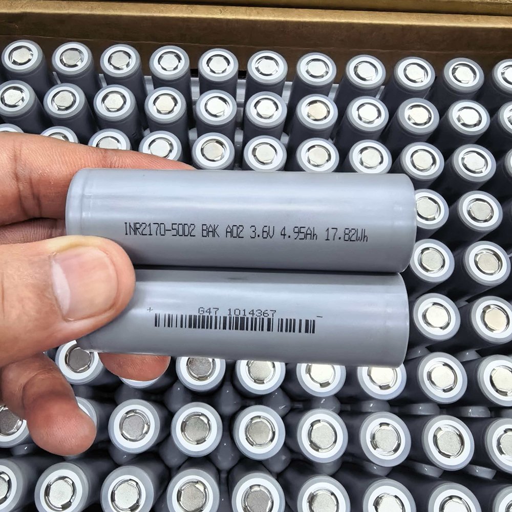 INR2170-50D2 21700 lithium-ion battery cell, 5000mAh 3.6V 60A high discharge