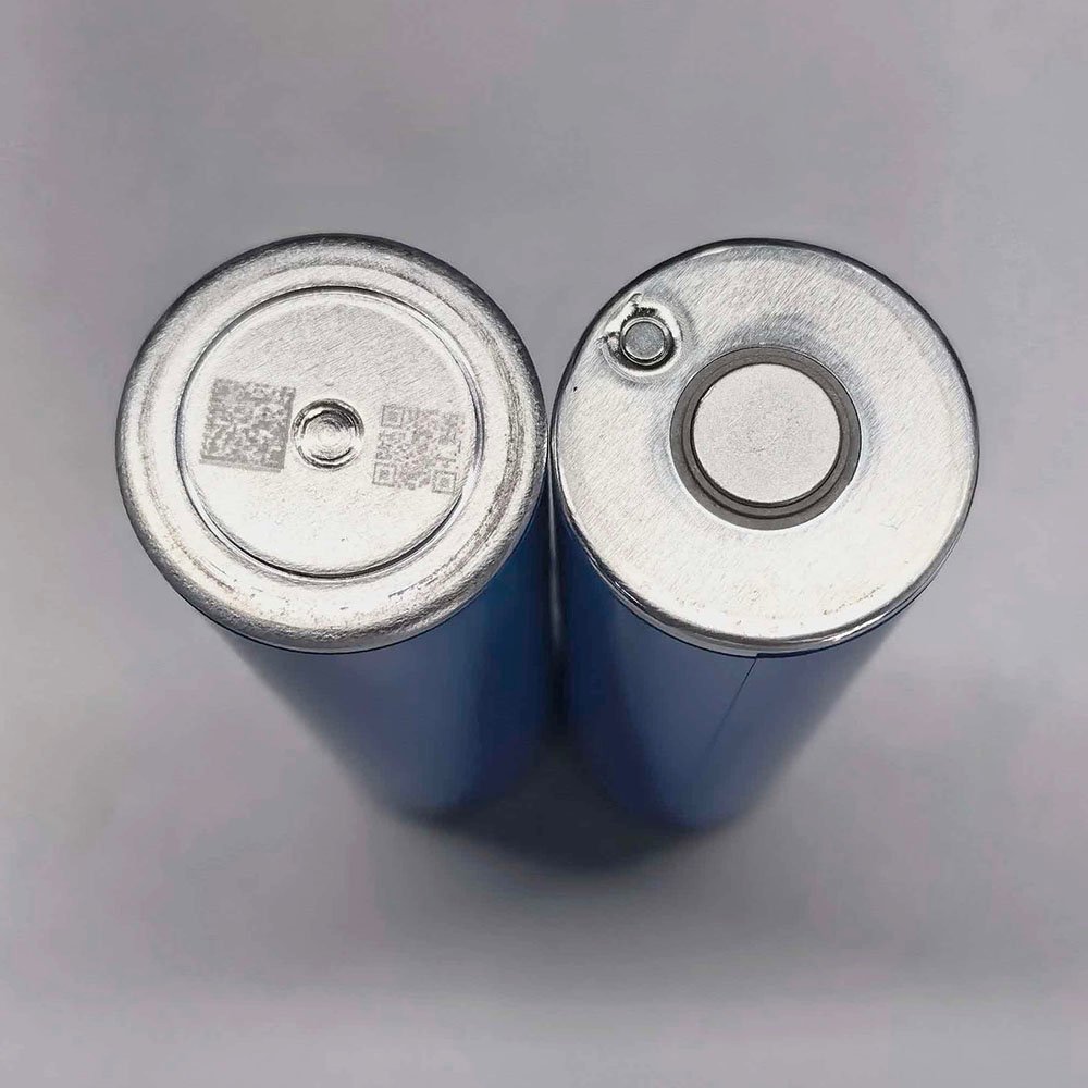 EVE INR26105E lithium-ion cell showing positive and negative terminals