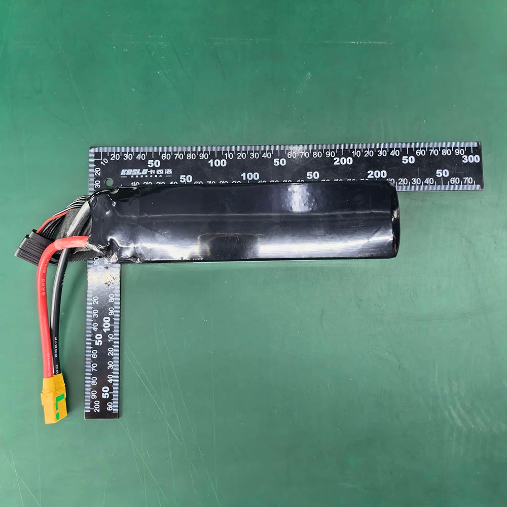 6S 22.2V 22000mAh LiPo battery pack dimensions 190 x 75 x 68 mm