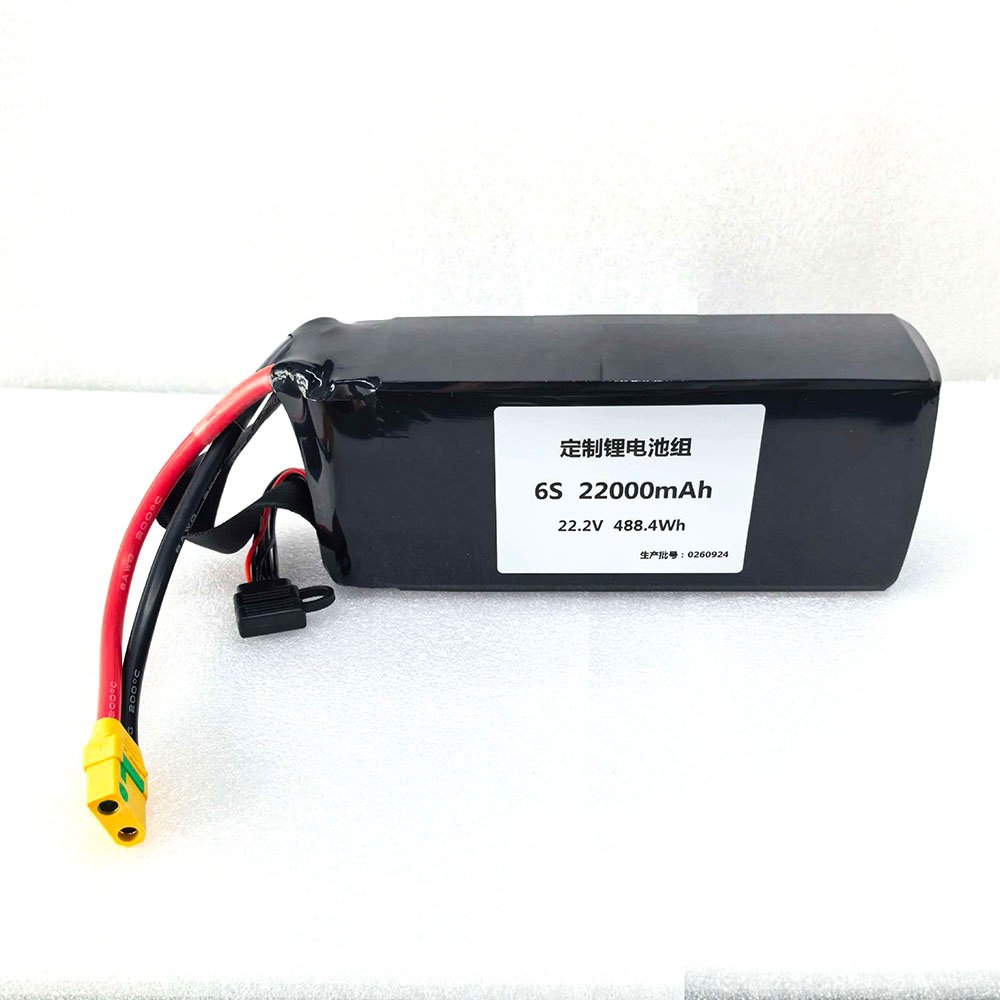 6S 22.2V 22000mAh LiPo battery pack