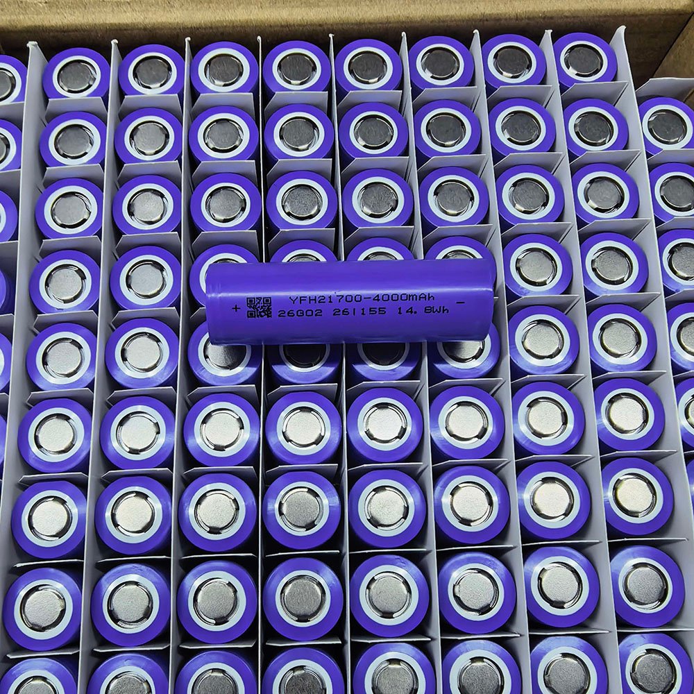 YFH INR21700 40Q 4000mAh 45A 21700 high drain cell for power tools and battery packs