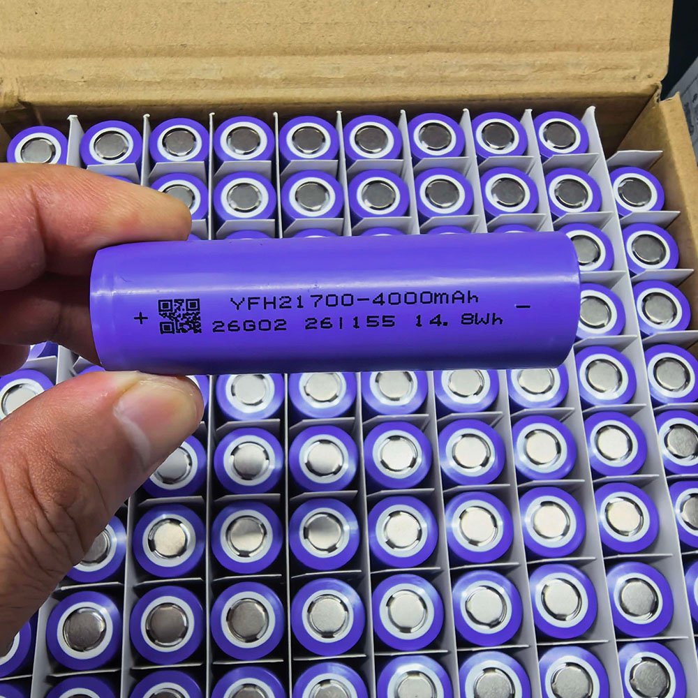 YFH INR21700 40Q 4000mAh 45A 21700 high drain cell for power tools and battery packs