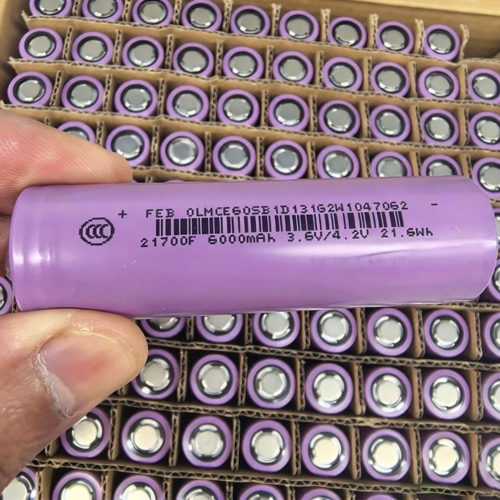 21700 6000mAh 3.6V lithium-ion rechargeable cell