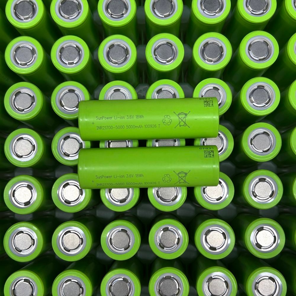 Bulk INR21700-5000 21700 battery cells in stock